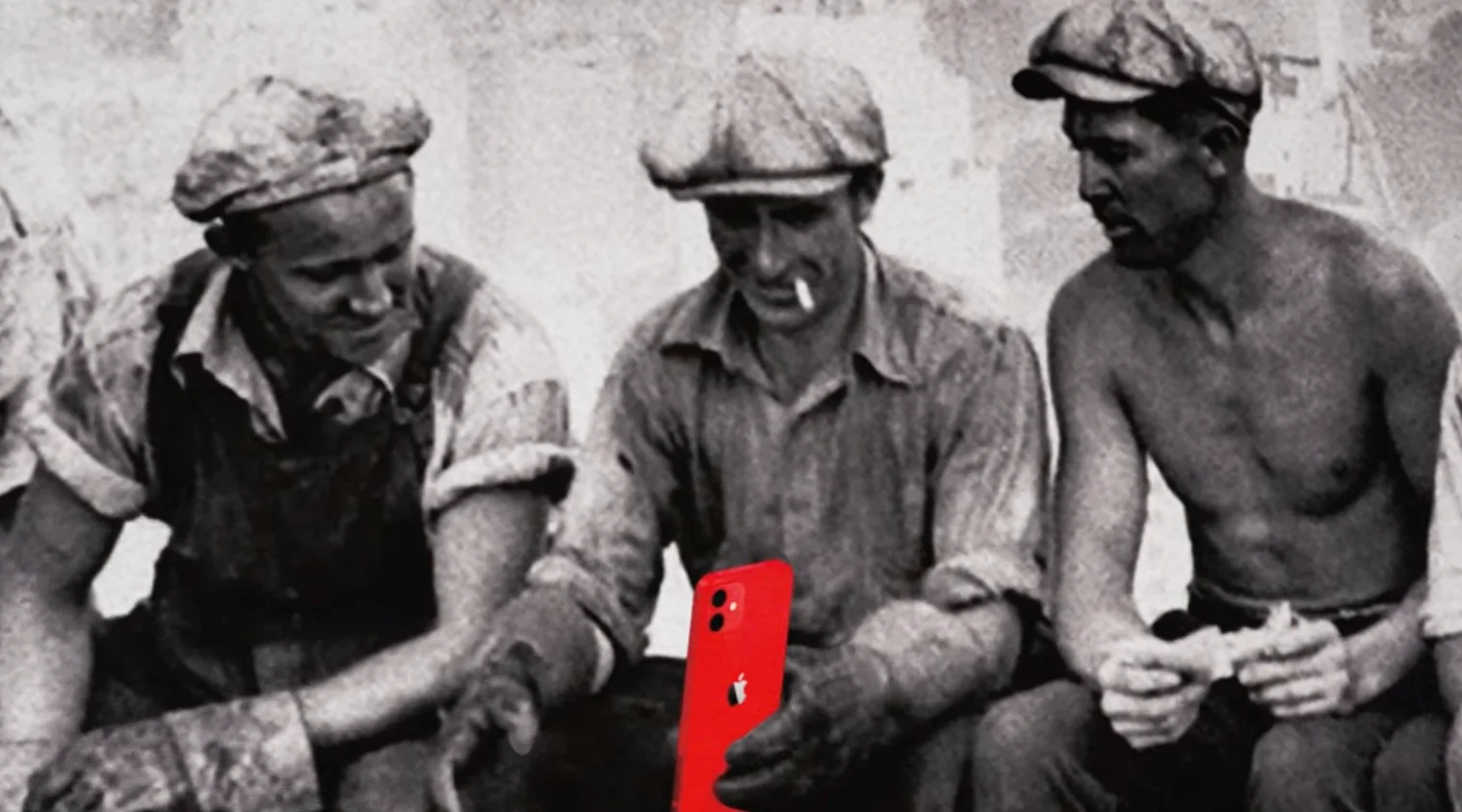 Union members at work