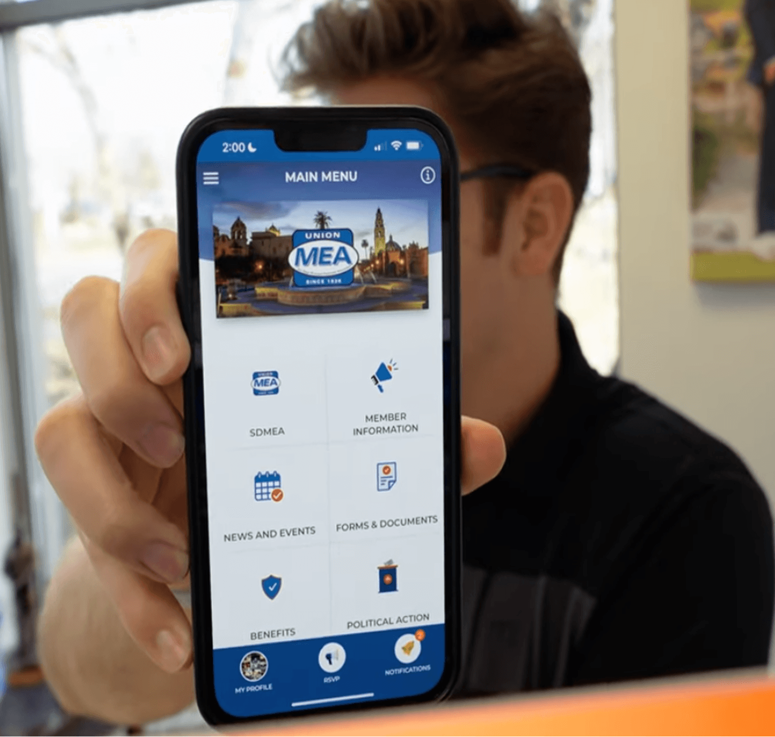 Consistent branding across union mobile app and website